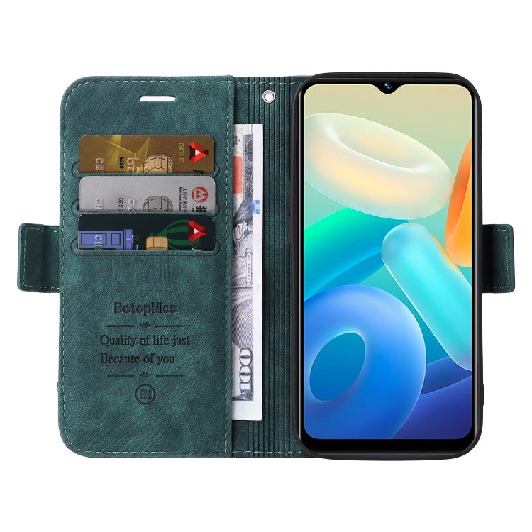 For vivo Y02s / Y16 4G BETOPNICE Dual-side Buckle Leather Phone Case