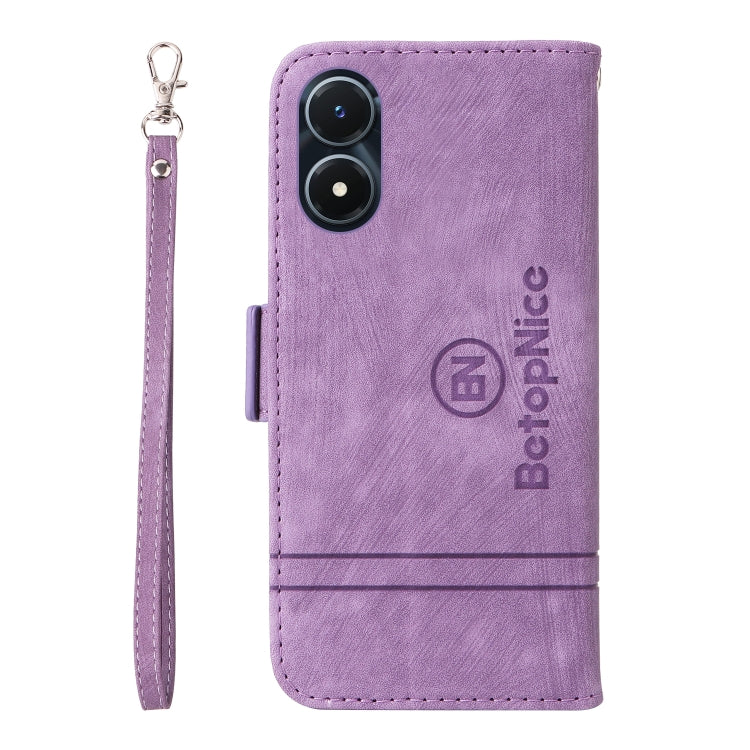 For vivo Y02s / Y16 4G BETOPNICE Dual-side Buckle Leather Phone Case