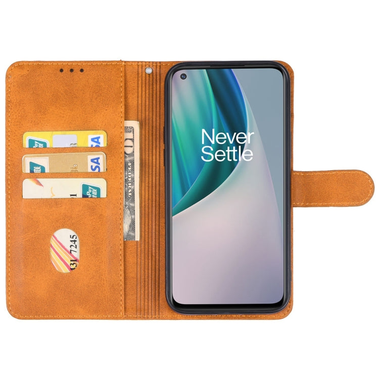 For OnePlus Nord N10 5G Leather Phone Case