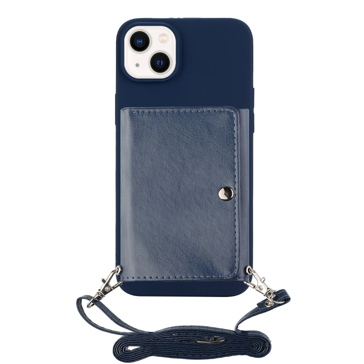 For iPhone 14 Crossbody Lanyard Wallet Card Bag Phone Case