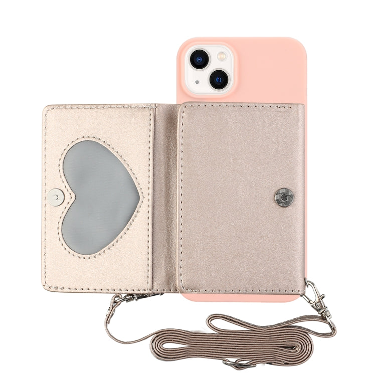 For iPhone 14 Crossbody Lanyard Wallet Card Bag Phone Case