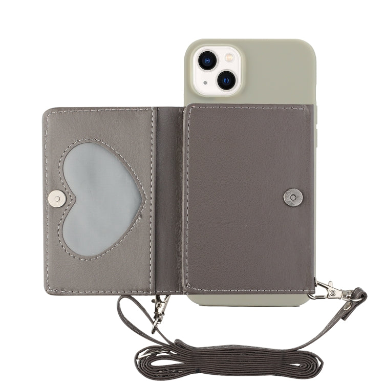 For iPhone 14 Crossbody Lanyard Wallet Card Bag Phone Case