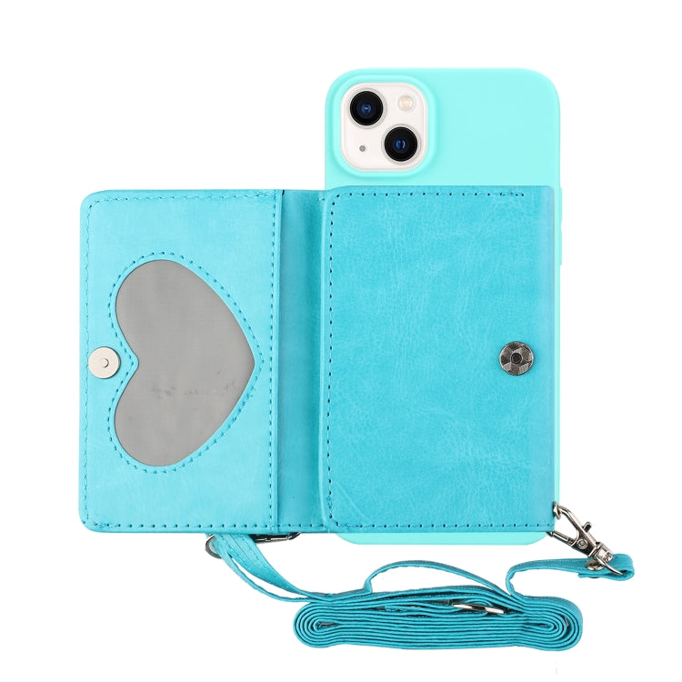 For iPhone 14 Crossbody Lanyard Wallet Card Bag Phone Case