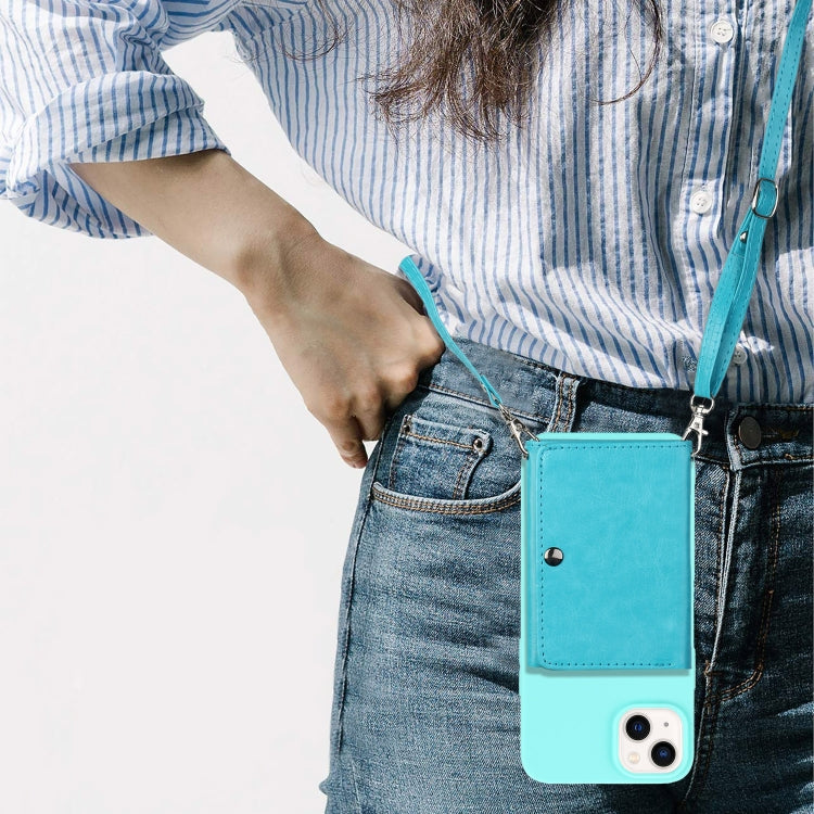 For iPhone 14 Crossbody Lanyard Wallet Card Bag Phone Case