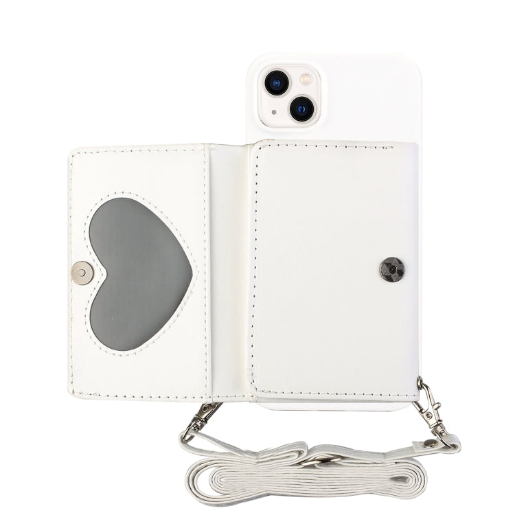 For iPhone 14 Plus Crossbody Lanyard Wallet Card Bag Phone Case