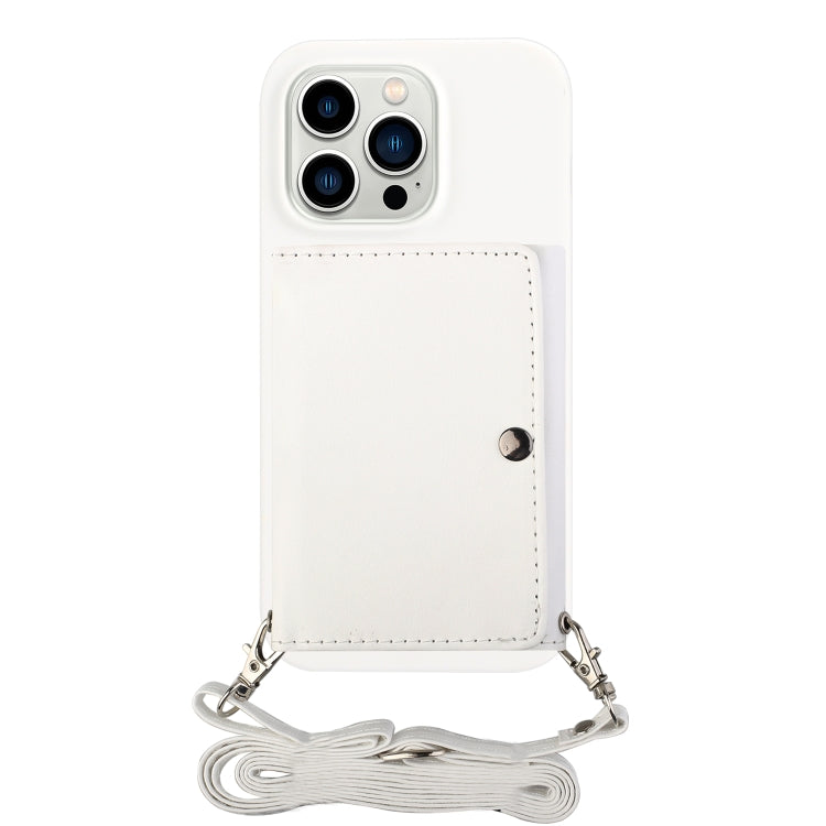 For iPhone 14 Pro Crossbody Lanyard Wallet Card Bag Phone Case