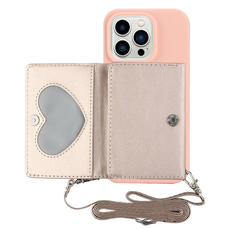 For iPhone 14 Pro Max Crossbody Lanyard Wallet Card Bag Phone Case