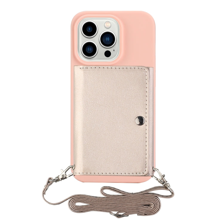 For iPhone 14 Pro Max Crossbody Lanyard Wallet Card Bag Phone Case