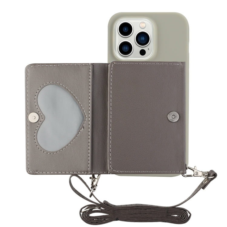 For iPhone 14 Pro Max Crossbody Lanyard Wallet Card Bag Phone Case