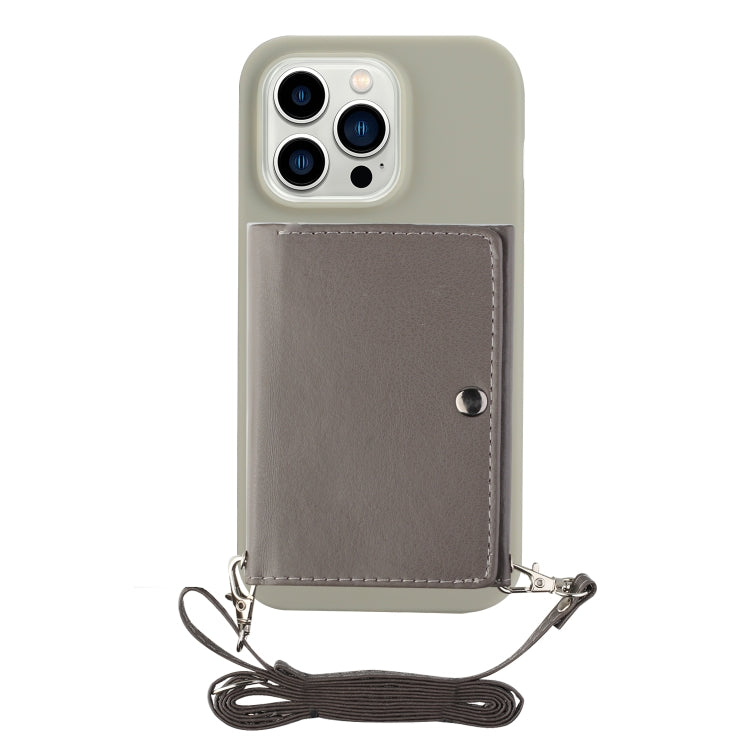 For iPhone 14 Pro Max Crossbody Lanyard Wallet Card Bag Phone Case