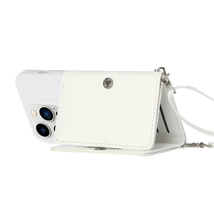 For iPhone 14 Pro Max Crossbody Lanyard Wallet Card Bag Phone Case