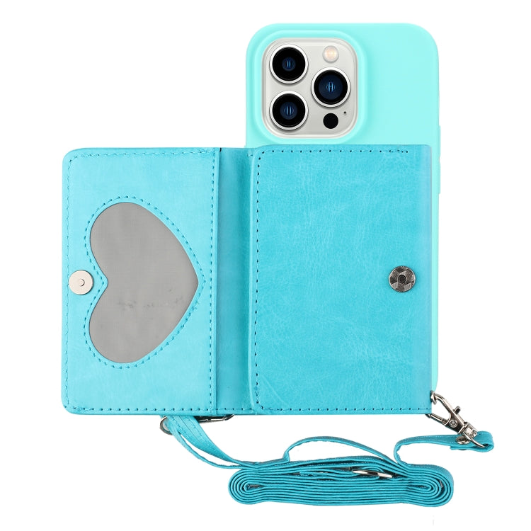 For iPhone 14 Pro Max Crossbody Lanyard Wallet Card Bag Phone Case