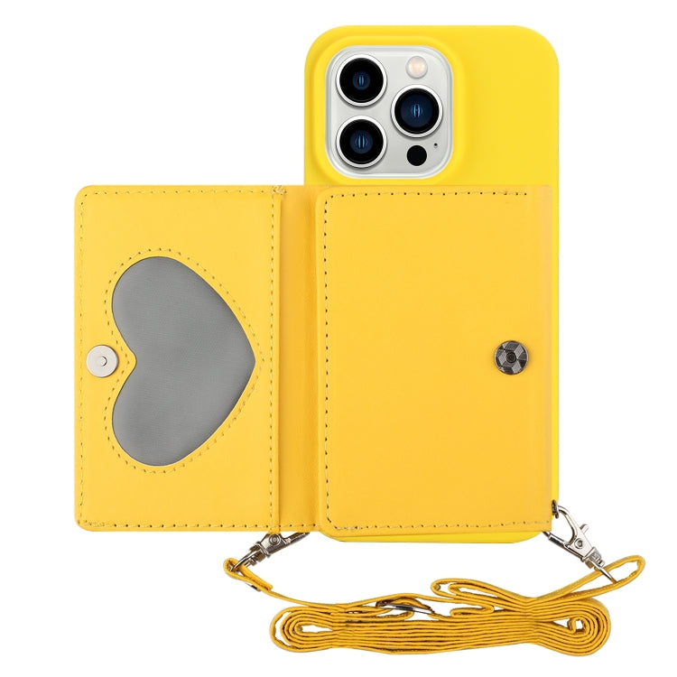 For iPhone 14 Pro Max Crossbody Lanyard Wallet Card Bag Phone Case