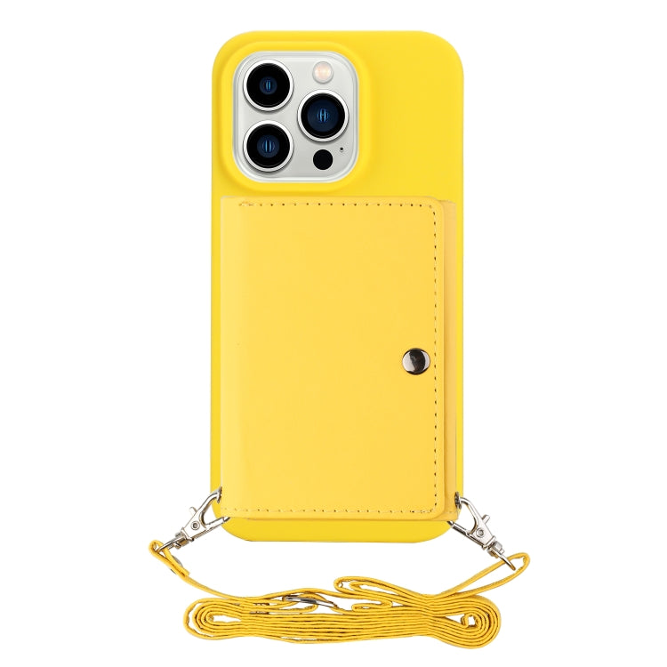 For iPhone 14 Pro Max Crossbody Lanyard Wallet Card Bag Phone Case