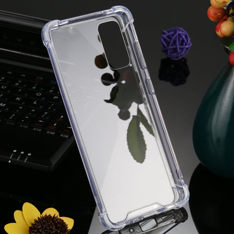 For Galaxy S20 GOOSPERY SUPER Protect Four Corners Shockproof Soft TPU Case(Transparent)