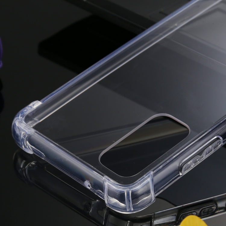 For Galaxy S20 GOOSPERY SUPER Protect Four Corners Shockproof Soft TPU Case(Transparent)