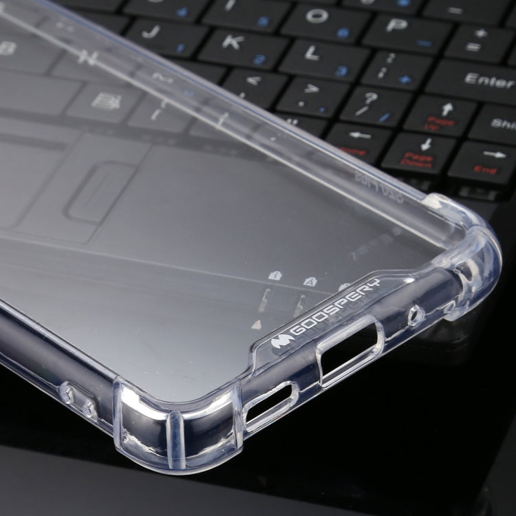 For Galaxy S20+ GOOSPERY SUPER Protect Four Corners Shockproof Soft TPU Case(Transparent)