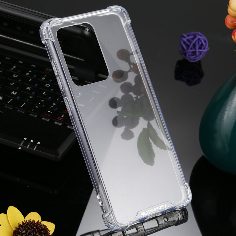 For Galaxy S20 Ultra GOOSPERY SUPER Protect Four Corners Shockproof Soft TPU Case(Transparent)