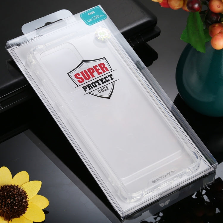 For Galaxy S20 Ultra GOOSPERY SUPER Protect Four Corners Shockproof Soft TPU Case(Transparent)