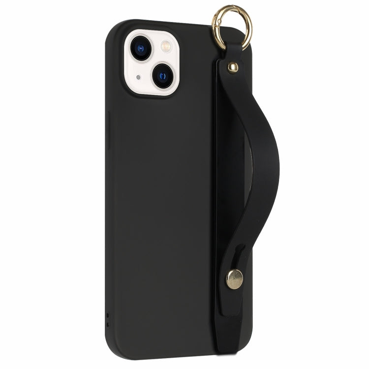 For iPhone 14 Wrist Strap Holder TPU Phone Case
