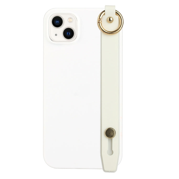 For iPhone 14 Wrist Strap Holder TPU Phone Case