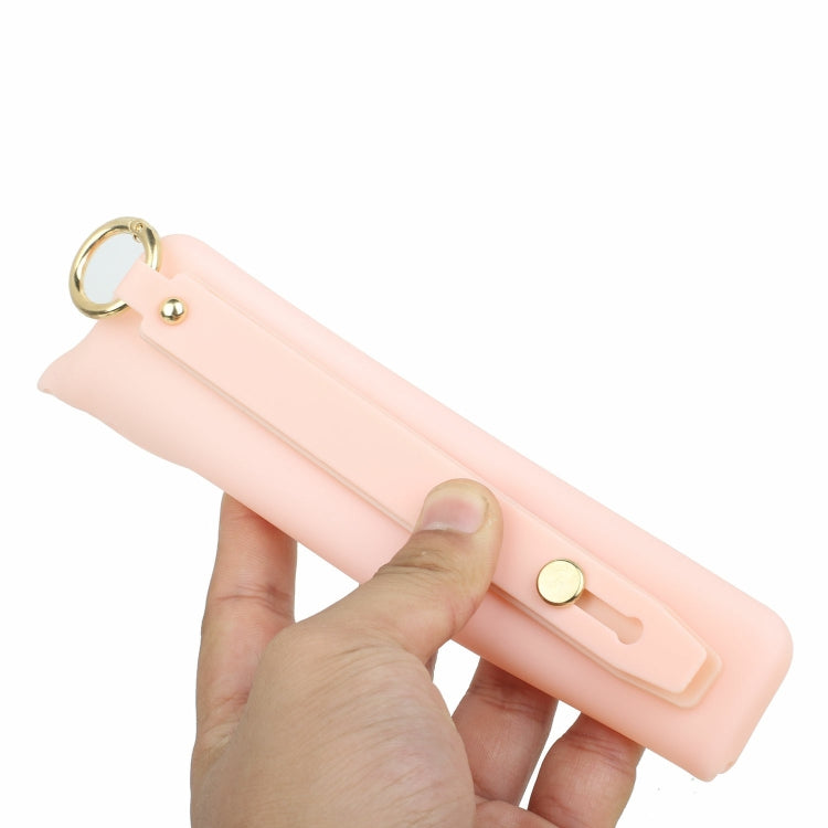 For iPhone 14 Wrist Strap Holder TPU Phone Case