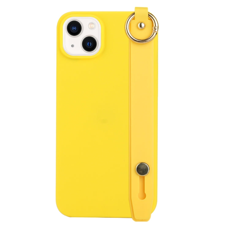 For iPhone 14 Wrist Strap Holder TPU Phone Case
