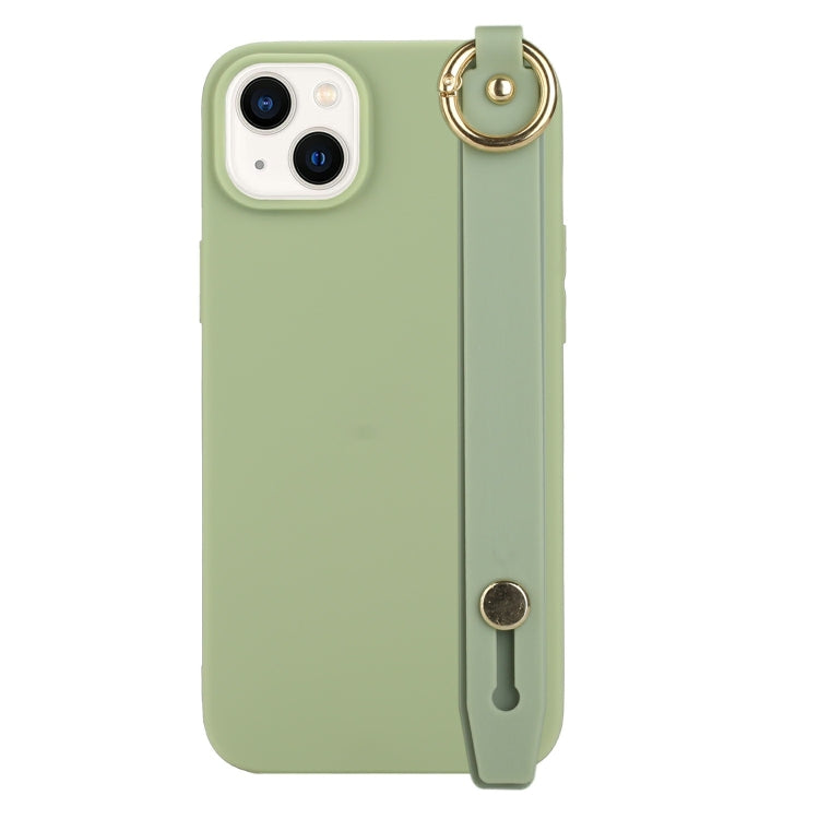 For iPhone 14 Wrist Strap Holder TPU Phone Case