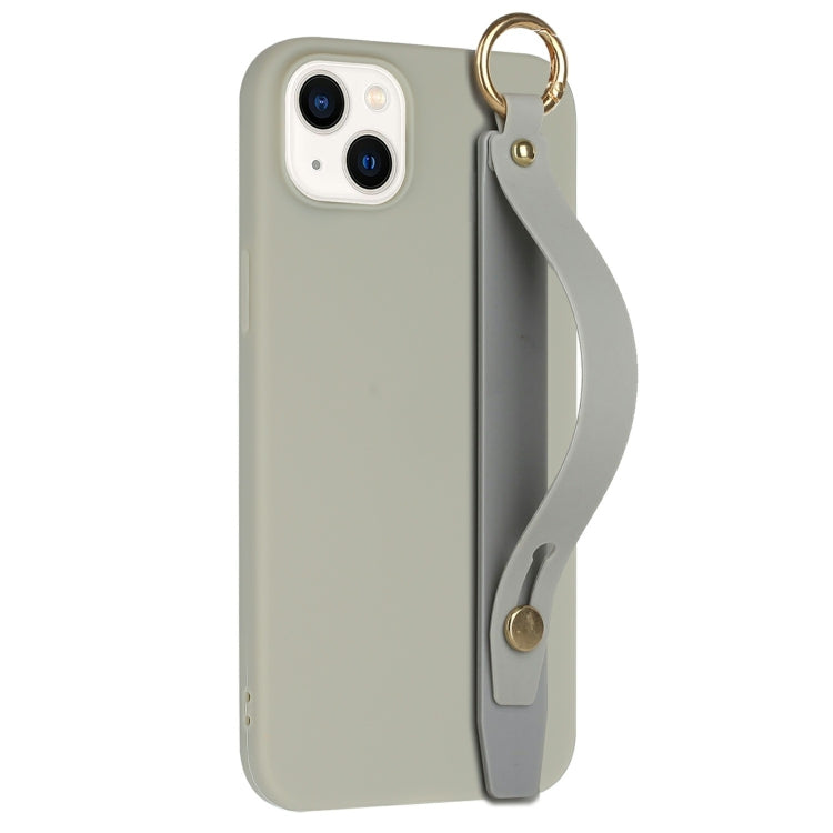 For iPhone 14 Wrist Strap Holder TPU Phone Case
