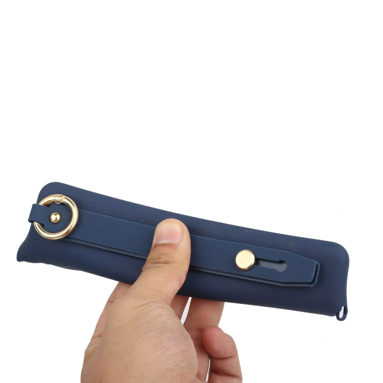 For iPhone 14 Plus Wrist Strap Holder TPU Phone Case