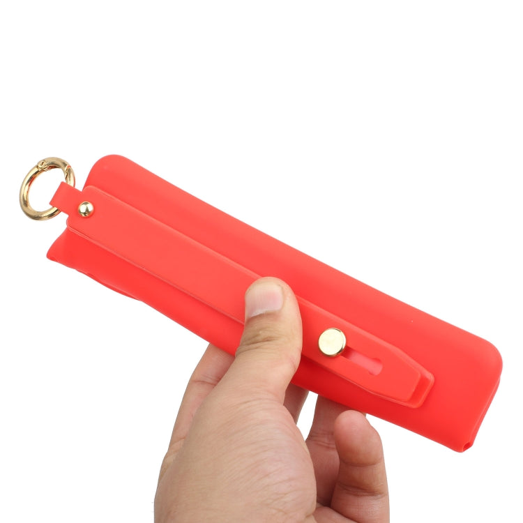 For iPhone 14 Plus Wrist Strap Holder TPU Phone Case