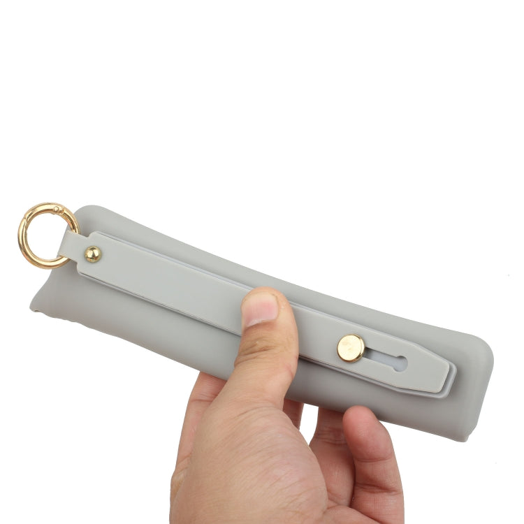 For iPhone 14 Plus Wrist Strap Holder TPU Phone Case