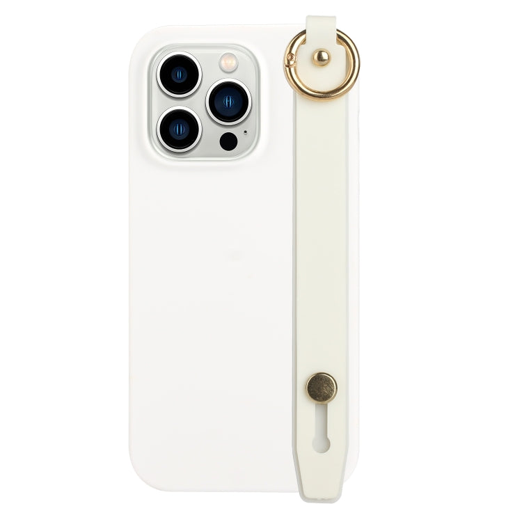 For iPhone 14 Pro Max Wrist Strap Holder TPU Phone Case