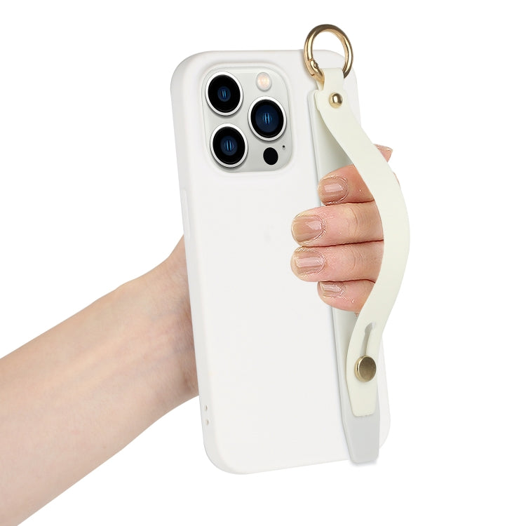 For iPhone 14 Pro Max Wrist Strap Holder TPU Phone Case