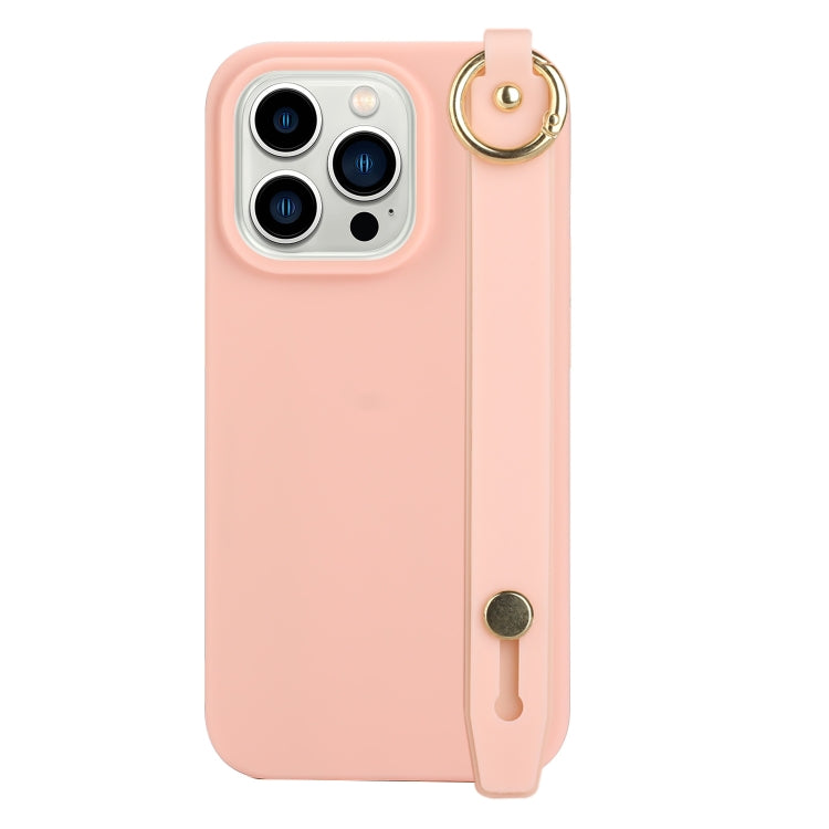 For iPhone 14 Pro Max Wrist Strap Holder TPU Phone Case