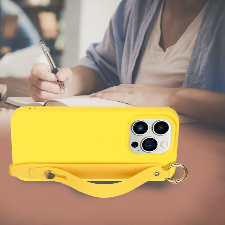 For iPhone 14 Pro Max Wrist Strap Holder TPU Phone Case