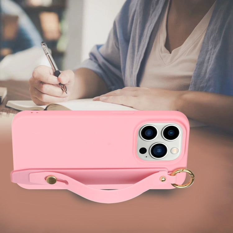 For iPhone 14 Pro Max Wrist Strap Holder TPU Phone Case