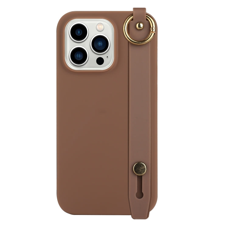 For iPhone 14 Pro Max Wrist Strap Holder TPU Phone Case