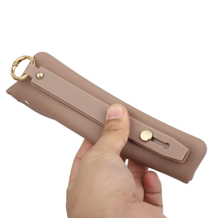 For iPhone 14 Pro Max Wrist Strap Holder TPU Phone Case