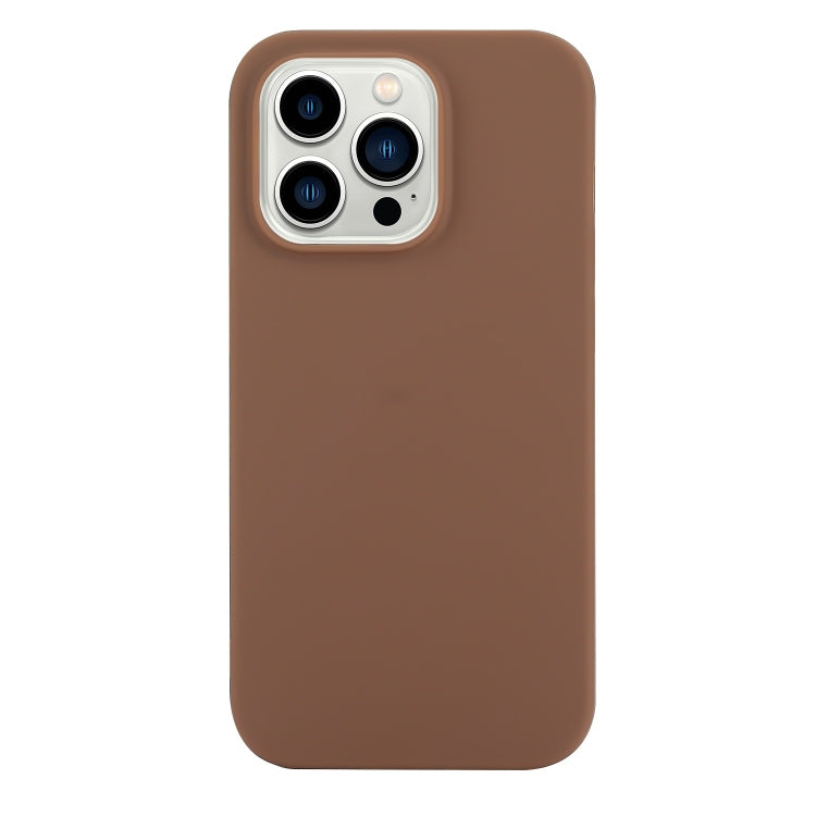 For iPhone 14 Pro Max Solid Color Frosted Silicone Phone Case