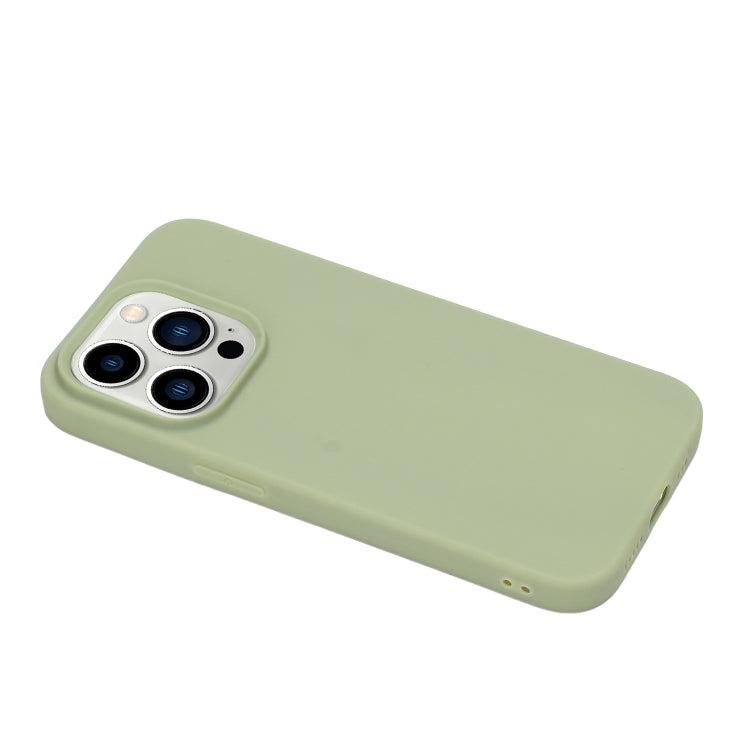 For iPhone 14 Pro Max Solid Color Frosted Silicone Phone Case