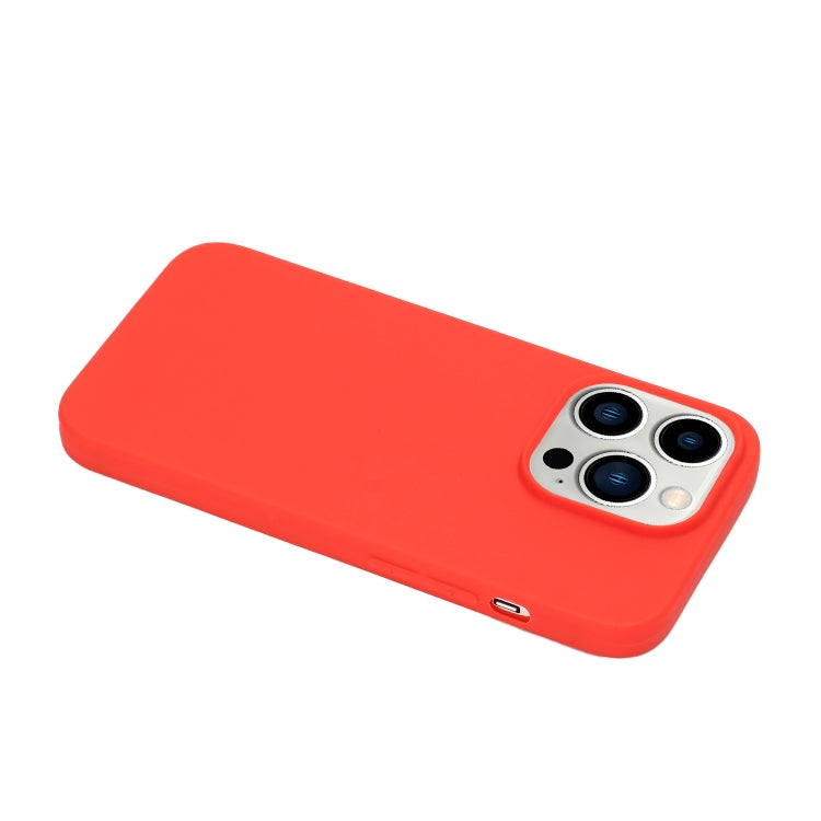 For iPhone 14 Pro Max Solid Color Frosted Silicone Phone Case