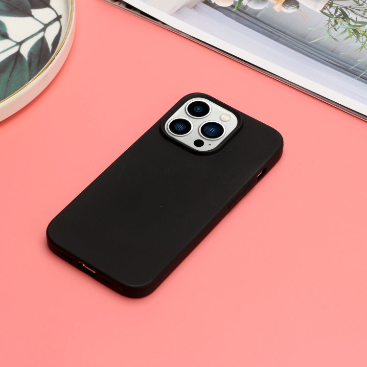For iPhone 14 Pro Max Solid Color Frosted Silicone Phone Case