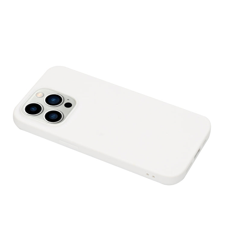 For iPhone 14 Pro Max Solid Color Frosted Silicone Phone Case