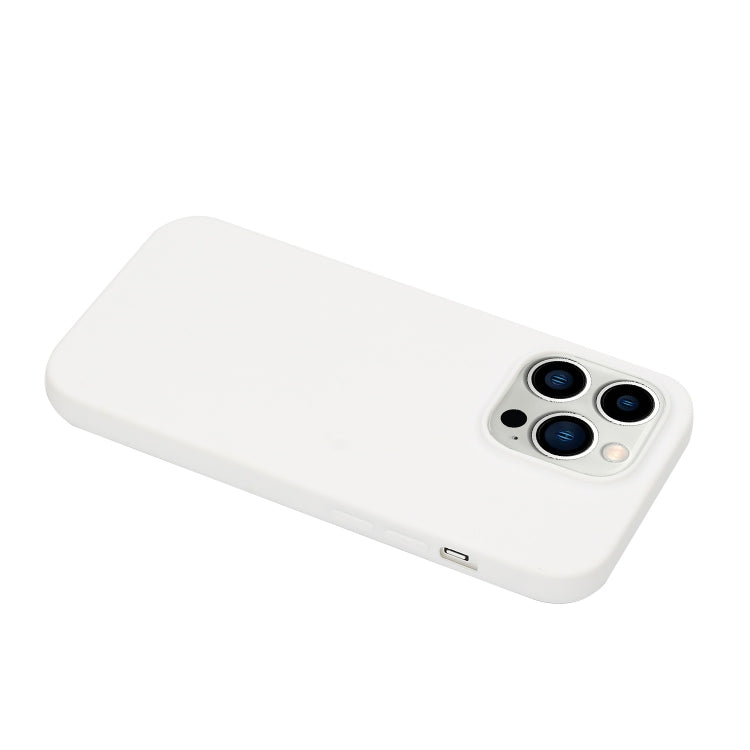 For iPhone 14 Pro Max Solid Color Frosted Silicone Phone Case