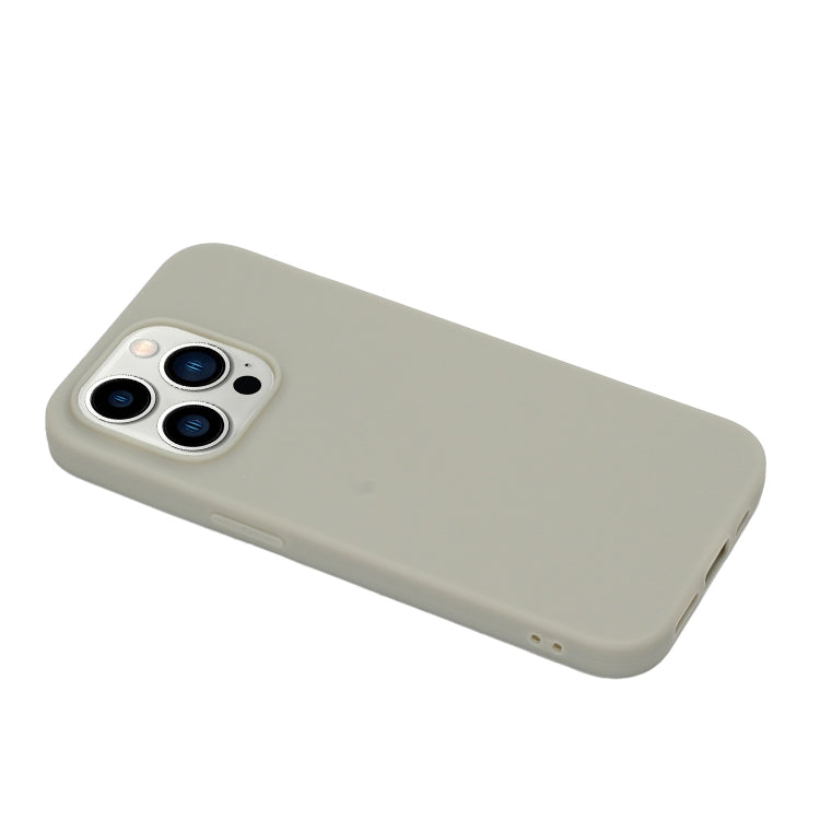 For iPhone 14 Pro Max Solid Color Frosted Silicone Phone Case