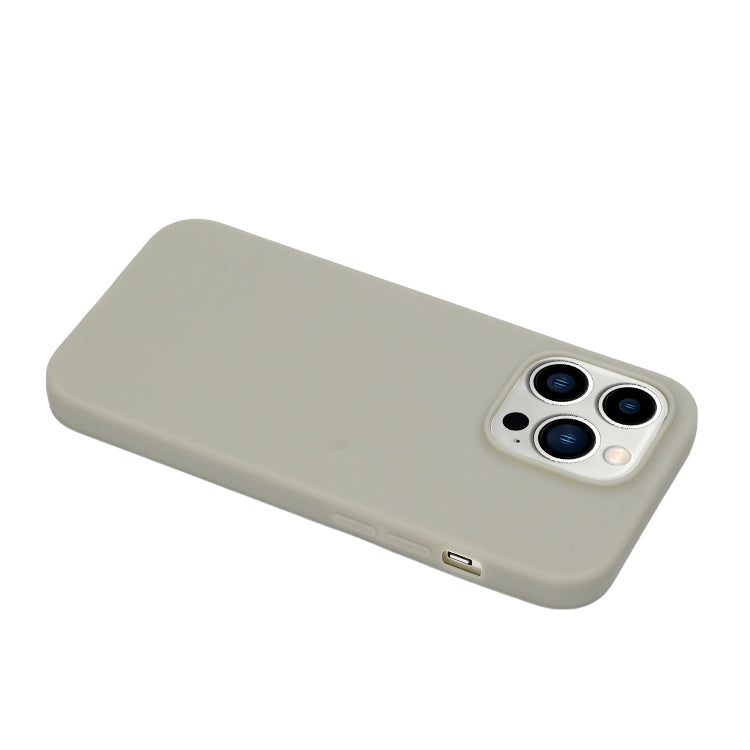For iPhone 14 Pro Max Solid Color Frosted Silicone Phone Case