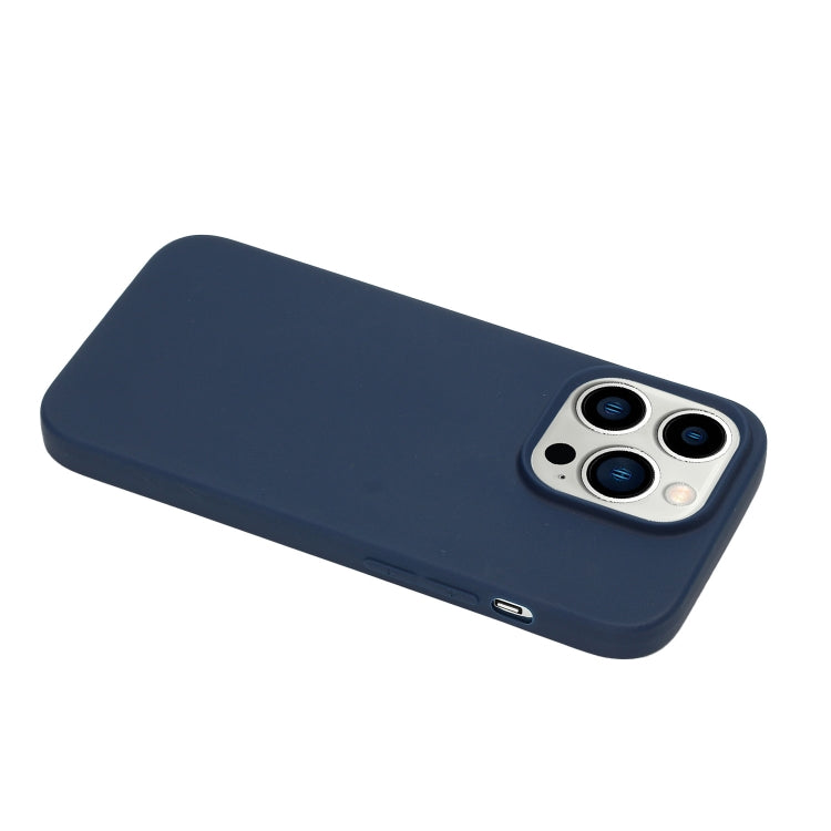 For iPhone 14 Pro Max Solid Color Frosted Silicone Phone Case
