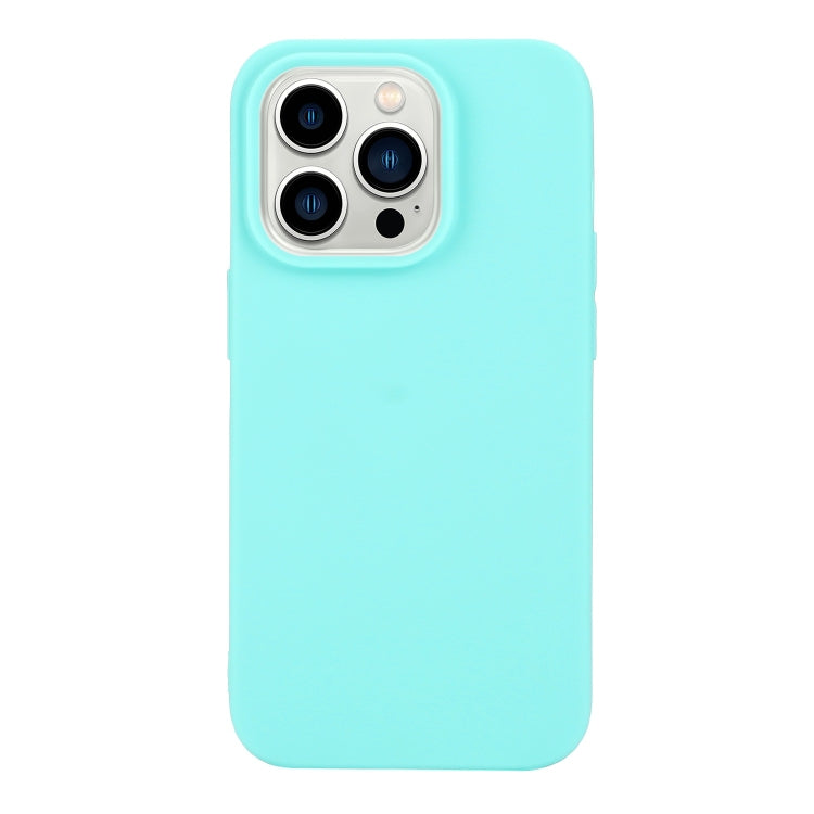 For iPhone 14 Pro Max Solid Color Frosted Silicone Phone Case