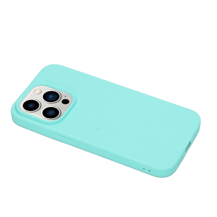 For iPhone 14 Pro Max Solid Color Frosted Silicone Phone Case